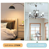 evelor 6-Packs A19 LED Light Bulbs,60W,Soft White 2700K,Dimmable,E26 Base
