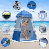 Camping Shower Tent, 7.9 FT Extra Tall Oversize Privacy Tents, Portable Outdoor Bathroom Toilet Tent with Floor, Easy Set Up Privacy Shelter for Dressing, Hiking, Fishing, UPF50+