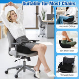DailyCuddles Seat Cushion, Chair Cushions for Office Chairs/Desk Seats/Wheelchair - Hip & Sciatica, Black