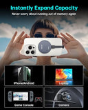 1TB Magnetic Portable SSD, USB 3.2 Gen2 External Hard Drive with PD 100W Pass-Through