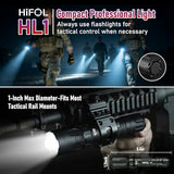 HiFOL Tactical Flashlights 2000 Lumens, Police Flashlight with Rotatable Holster for Duty Belt, Handheld Flashlights for Camping/Law Enforcement HL1