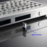 2.4 GHz Wireless Industrial Stainless Steel Waterproof Metal Keyboard with Integrated Touchpad