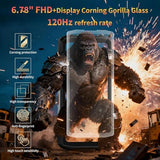 33W 5G Rugged Phone Unlocked, 36GB+256GB/2TB MediaTek Dimensity 7050+ Gaming Phone