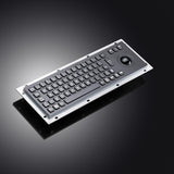 BGVGFBNJ Waterproof IP65 Vandal Proof Panel Mount USB Wired Stainless Steel Industrial Metal Keyboard with Trackball Mouse