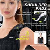 BeatBoost Weighted Vest Men 20 lb Adjustable Weight Vest with Wrist Ankle Weights Steel Plates Weights for Walking Strength Training Running Workout