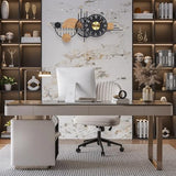 39x19 Inches Modern Large Wall Clocks for Living Room Decor, Silent Non-Ticking Battery Operated Decorative Analog Clock for Bedroom, Office, Kitchen, Entryway - Ideal Gift for Home Decor Lovers