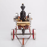 MechPuConToy Hit and Miss Engine Kit That Runs, HM-01 KIT Engine Model + Metal 4-SWheel Steering Flatbed Transport Cart + Accessory Triad + (CDI Igniter + Spark Plug) Kit