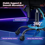 Magshion Video Gaming Chair for Adults, Ergonomic Computer Desk Chair with Linkage Armrests, Height Adjustable Gamer Chair, Red