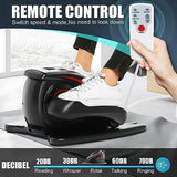 ANCHEER Under Desk Elliptical Machine - Quiet Pedal Exerciser for Seniors, Office & Home, Low-Impact Seated Leg Workout Equipment, Smart LCD Display, Remote Control(Black)