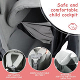 Wipha Baby Backpack Carrier, Toddler Carrier with Canopy, Adjustable and Safe Hiking Backpack for Baby(Creeper III-Black)