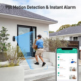 Doorbell Camera Wireless No Subscription, 2K Video Doorbell with Chime, 2-way Audio