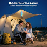 OnBeam Bug Zapper Outdoor, Mosquito Zapper Indoor Electric Fly Zapper Rechargeable Mosquito Killer with Color Changing LED Lights, Auto On/Off, 3000mAh Fly Trap for Home Backyard, Patio, Camping