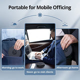 USB Speakerphone, M1A Zoom Certified AI Mics 360°Voice Pickup USB Type C-A Plug & Play Computer Speakers with Microphone