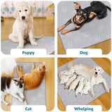 IMPROVIA® Reusable Puppy Pad – Waterproof, Extra-Absorbent, Washable Pee Pad for Dog Training, Whelping, & More – Protect Your Floors & Pet with Quick-Drying Potty Pad (Paws & Hearts, Medium 36"x41")