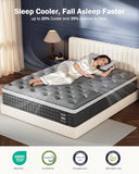 Firm Queen Mattress 14 inch, Cooling Hybrid Queen Mattress in a Box