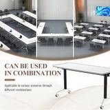1pack,47in, Conference Table, Folding Meeting Table with Wheels,Modular Conference Room Tables