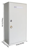 Wall Mounted Metal Key Cabinet Safe - Secure Outdoor Key Storage Box for Home & Garden, Lockable Key Organizer with Easy Access, Durable Design for Key Management