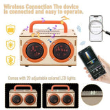 STEM Projects for Kids & Adults Age 8-12, Build Bluetooth Speaker Kit, DIY Crafts Science Experiment Electronics Sound Amplifier Set, Birthday Gifts for 9 11 13 14 15 16 Teens Boys with Orange Handle
