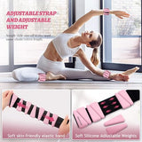 Ankle Weights Set of 2 (1 lb Each) Adjustable Wrist Weights for Women Men Wearable Arm Leg Weight for Pilates, Running, Walking, Workout, Yoga, Pink