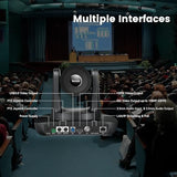 iuZee AI Auto Tracking PTZ Camera 3G-SDI/USB3.0/HDMI/LAN IP PoE Live Streaming 20X Optical and 8X Digital Zoom Camera 1080P 60FPS for Church Services Worship Education Events vMix OBS YouTube