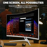 CRUA 32" 4K UHD 160Hz Curved Gaming Monitor, 1500R