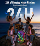 VUOPAX Portable Bluetooth Speaker, 240W Peak Powerful Loud Sound Party Speakers Bluetooth Wireless, Bass Boost,24H Playtime,Fast Charge,RGB Lights,TWS,IP65 Waterproof Outdoor Speaker for Party, Beach
