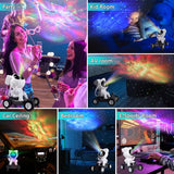 Star Projector Galaxy Night Light - ASTRAEA Astronaut Space Projector, Starry Nebula Ceiling LED Lamp with Timer and Remote, Kids Room