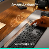 Logitech Signature Slim Solar+ Wireless Bluetooth Keyboard K980 for Mac, Solar and Artificial Light Powered