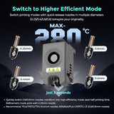 FLASHFORGE AD5M Pro 3D Printer 600mm/s High Speed & Precision, Full-Auto Calibration with 0.4&0.6mm Nozzle Bundle