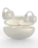 Essonio Open Ear Earbuds, Bluetooth Clip-On Headphones with AI ENC Clear Calls All-Day Comfort, Secure Stable Fit Wireless Earbuds, Situational Awareness for Running, Small Ears, Work, Pocket-Sized