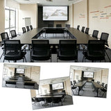 Conference Table, Folding Conference Table with Wheels, Flip Top Mobile Meeting Table for 2-16 Person,