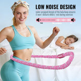 SOHIDAS Soft Hula Hoop for Adults 3.3lb Weighted Hula Hoops for Women Weight Loss Pilates Equipment Infinity Hoop Soft Spring Weighted Hoop