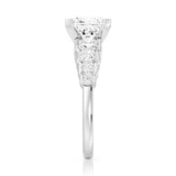 MSBLUE 2ct Size 8.5 Moissanite Engagement Ring for Women