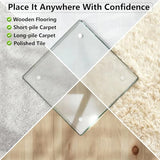 Tempered Glass Chair Mat for Carpet & Hard Floor, 36"x46" Office Chair Mat - Heavy Duty & Scratch Resistant