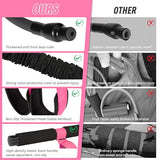 Upgraded Durable Pedal Resistance Band with Handle, Thickened Latex Tubes and Soft Foam Fabric Foot Pedal, Sit Up Exercise Equipment