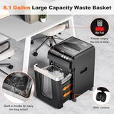 Bonsaii 200-Sheet Auto-Feed Paper Shredders for Office Use, Heavy Duty 8.1-Gal Large Shredder