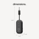 Twelve South AirFly Pro 2, Bluetooth Adapter, Pair 2 AirPods, Black