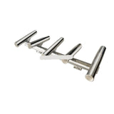 Adjustable Stainless Steel 5-Rod Holders Marine Boat Fishing Rail Mount Accessories