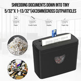 Cross-Cut Paper Shredder P-4 Security Level 2.38-Gallon Bin