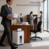 Heavy Duty Paper Shredder: 400-Sheet Auto Feed P5 Micro-Cut Document Credit Card Shredding