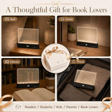 2 in 1 Smart LED Book Light & Night Light, with 3 Colors, Stepless Dimming