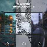 SYLVOX 65'' Outdoor Google TV Weatherproof 4K Television, Built-in Chromecast Voice Assistant SYLVOX