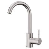 GIMILI Bar Sink Faucet Single Hole Brushed Nickel Modern Wet Small for Kitchen Farmhouse RV Camper Outdoor Utility Bathroom (Include RV Adapter 1/2 to 3/8)