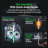 Creality Ender 3 V3 Plus 3D Printer Bundle with PLA Filament 1.75mm 4 Packs
