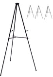 Lightweight Aluminum Telescoping Display Easel, 70 Inches, Black (4)