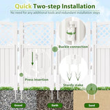 Devoko Outdoor Privacy Fence, 4 Fence Panels Privacy Screen Panels for Outside and Yard