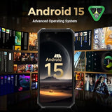 FOSSIBOT F109S Rugged Phone Unlocked, 24GB+256GB/2TB,10600mAh Battery Waterproof Phones