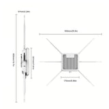Vvikizy 3km Outdoor Wireless Router AP, 6 Dual Band 7dBi Antennas, IP67 Water Proof POE Powered, with 5 Modes for Indoor Outdoor Use (US Plug)