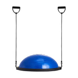 VEVOR 26-inch Half Exercise Ball Trainer, 1500 lbs Capacity Balance Ball, Includes Resistance Bands and Pump, Ideal for Full Body Workouts, Yoga, and Strength Training at Home Gym, Blue