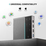 Conference Speaker and Microphone with Mute/Project, Enhanced Voice Pickup & Full Duplex Noise Cancelling Speakerphone